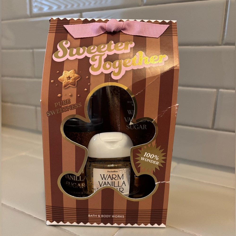 “Sweeter Together” warm vanilla sugar set from Bath & Body Works